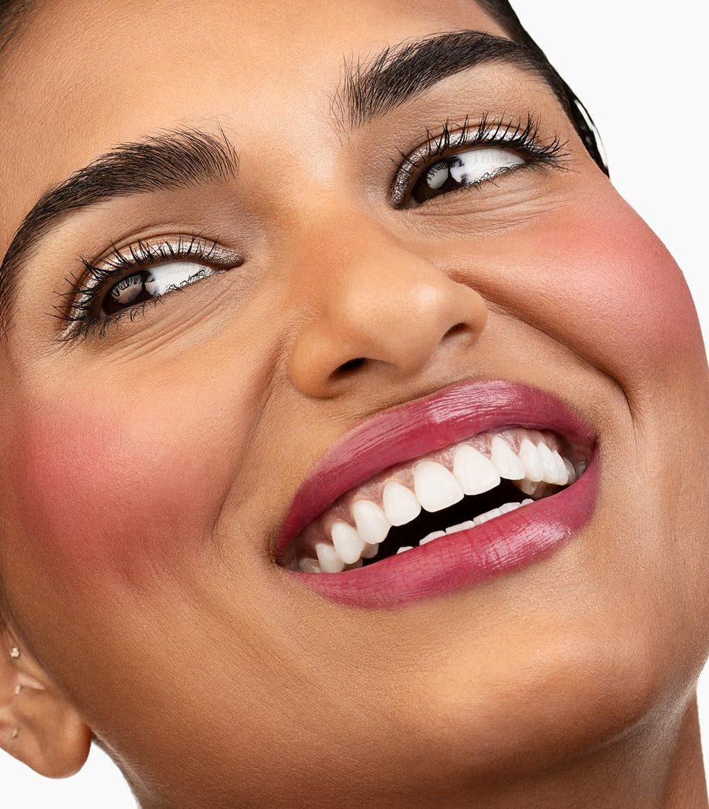 MAKE Beauty Skin Mimetic Blush in Eros delivers rich burgundy shade for versatile looks