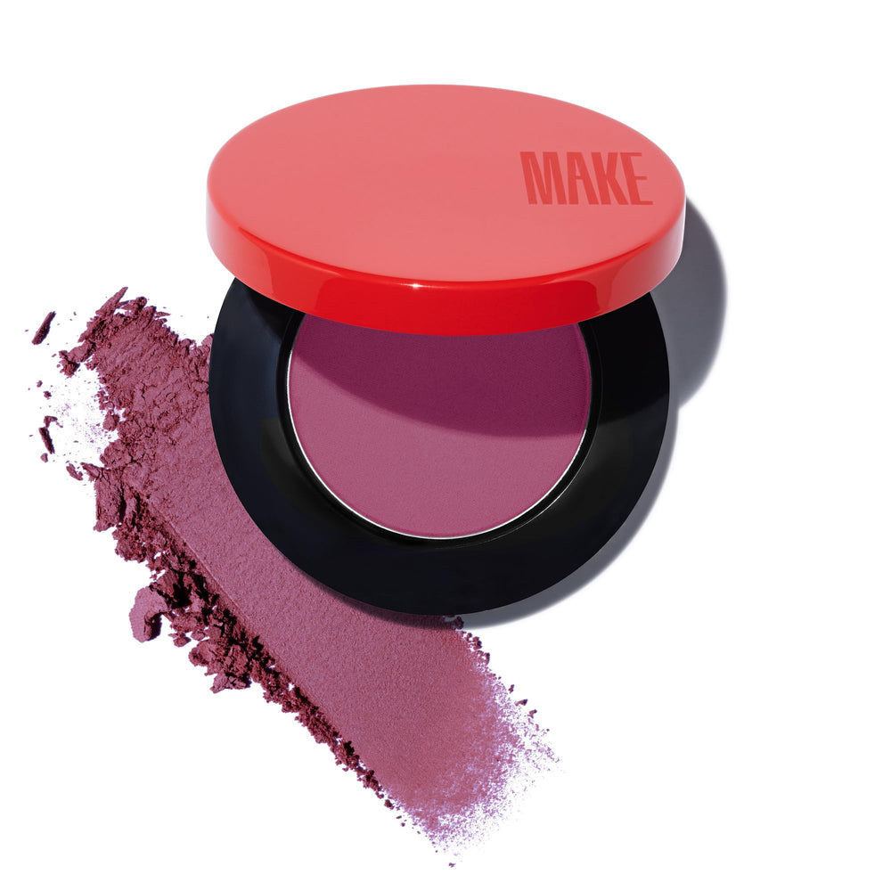 MAKE Beauty Skin Mimetic Microsuede Blush Galactic palette delivers long-lasting color.