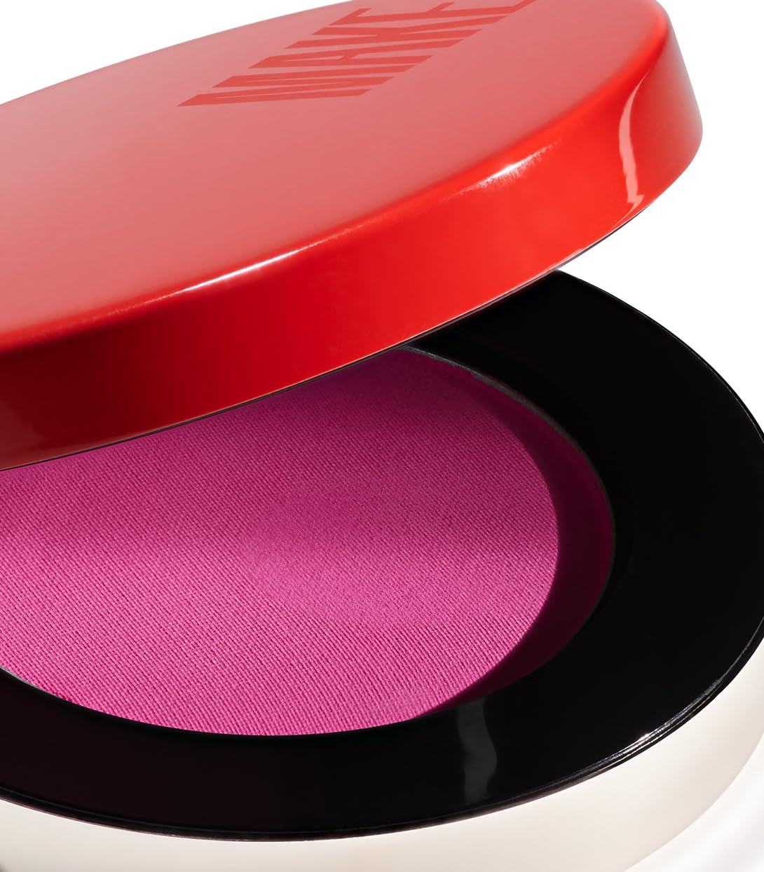 Close-up swatch of Fuchsia Flush demonstrates rich pink, soft finish.
