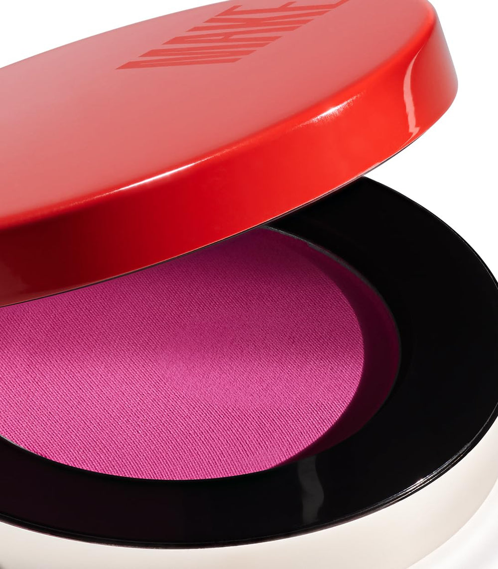 Close-up swatch of Fuchsia Flush demonstrates rich pink, soft finish.
