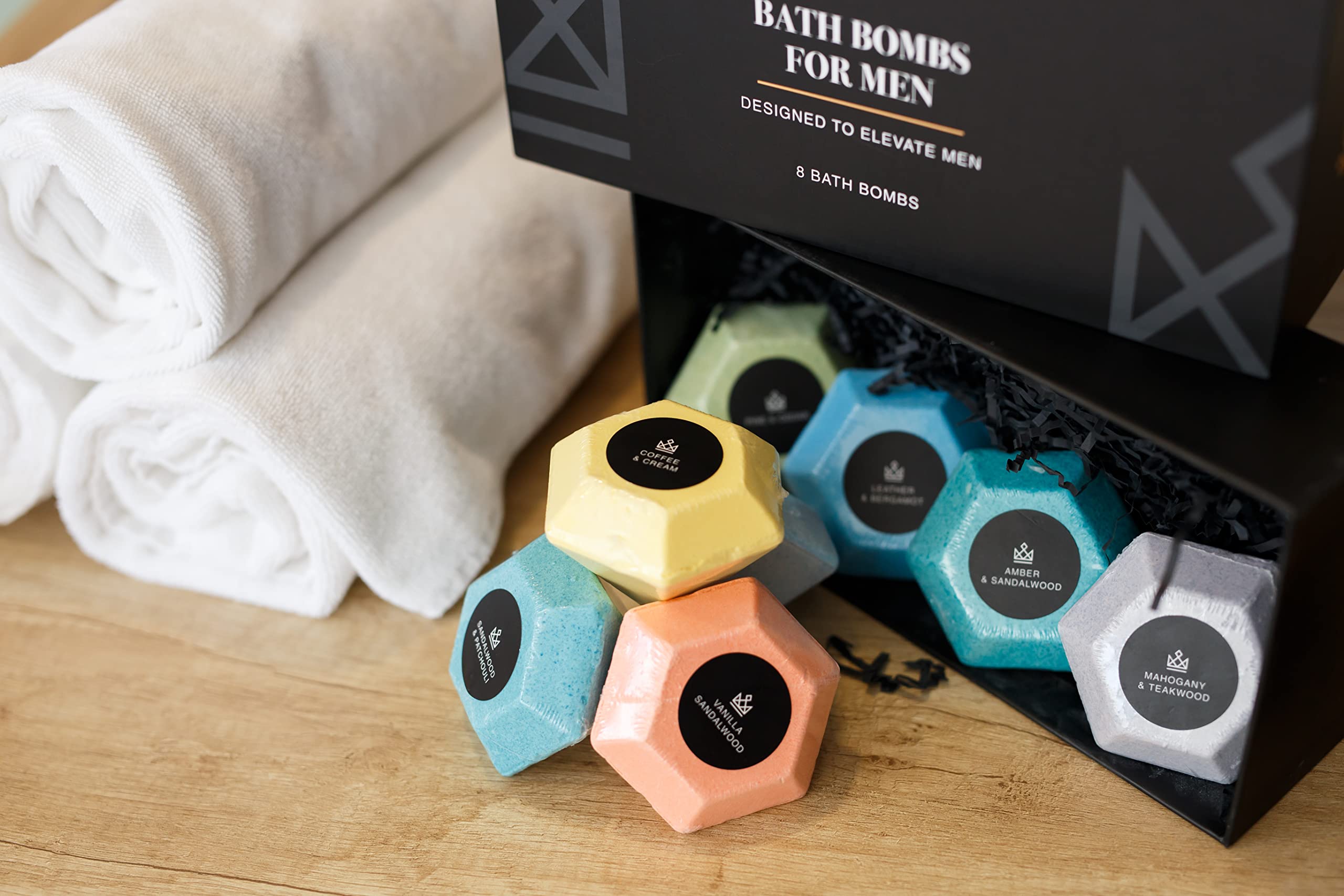Make Life Exclusive diamond shape packaging label communicates luxury and masculine appeal