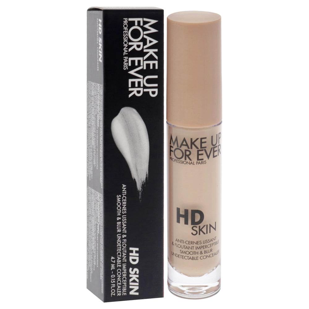Make Up For Ever HD Skin Concealer under-eye application demonstrates lightweight texture