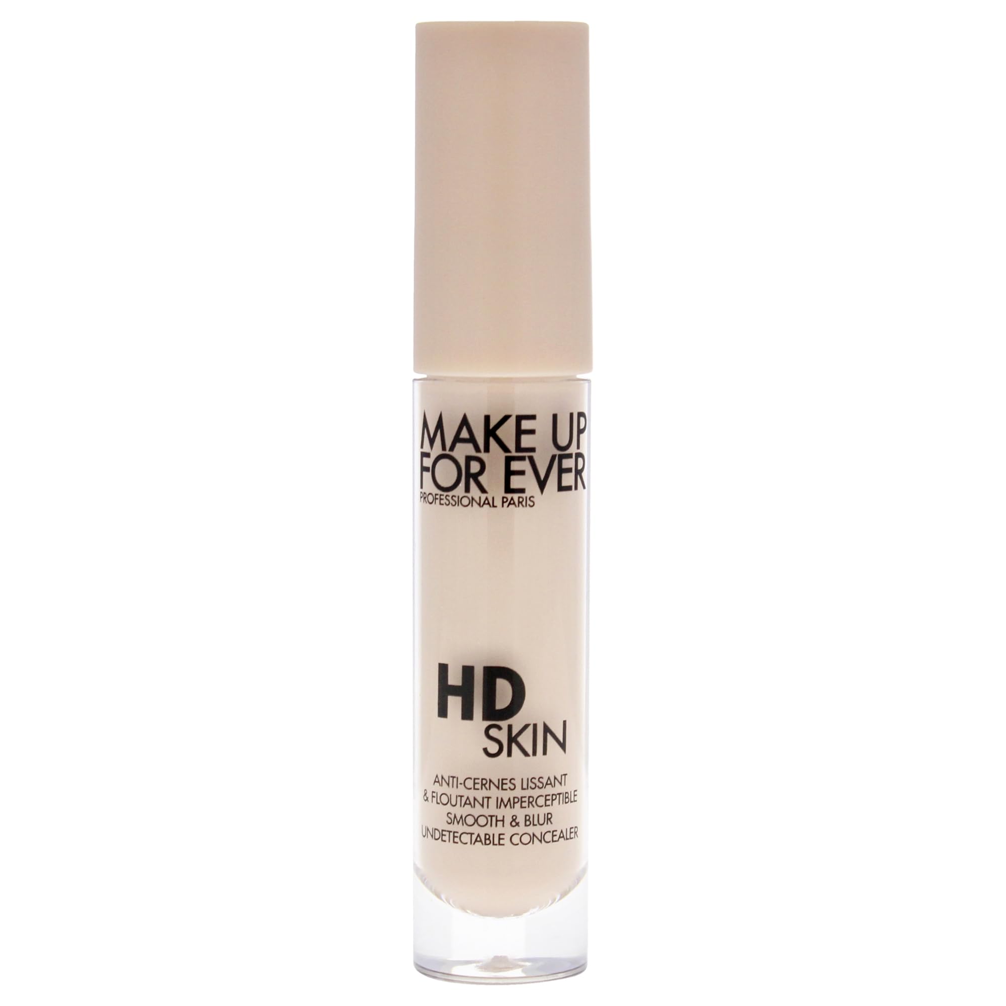 Make Up For Ever HD Skin Concealer diffuse finish swatch shows natural coverage.