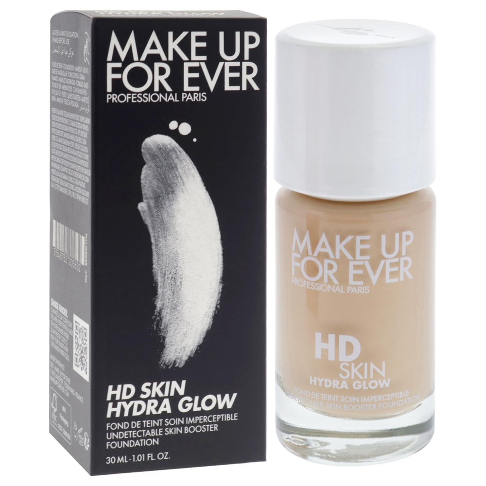 Teinte Beige 1N14 du HD Skin Hydra Glow sur peau claire