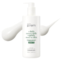 MAKEP:REM Safe Me — Bouteille lait nettoyant visage pour peau sensible, douceur et hydratation