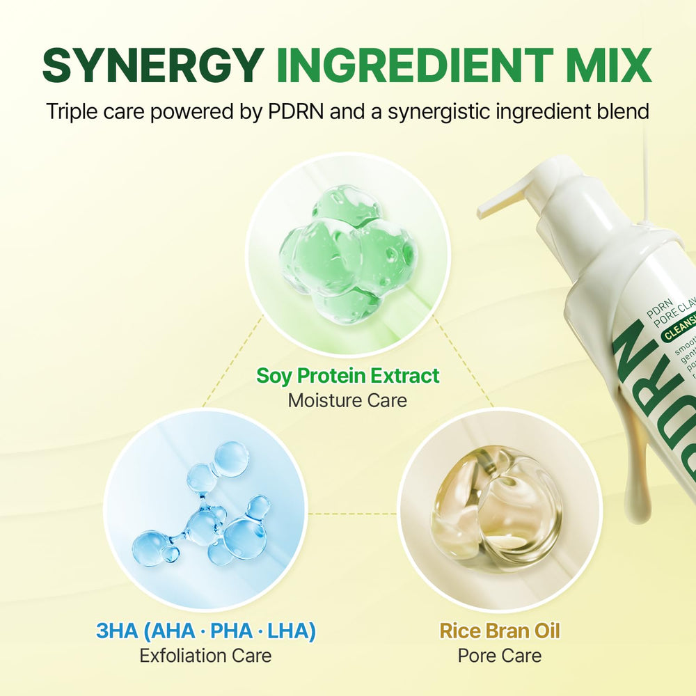 Rich foam from MAKE P:REM PDRN Pore Clay Cleansing Milk during lathering