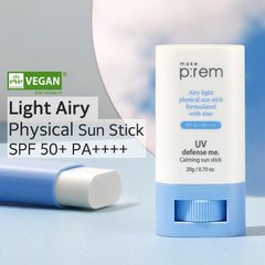 MAKEP:REM Makeprem sun stick application closeup shows smooth glide and matte finish