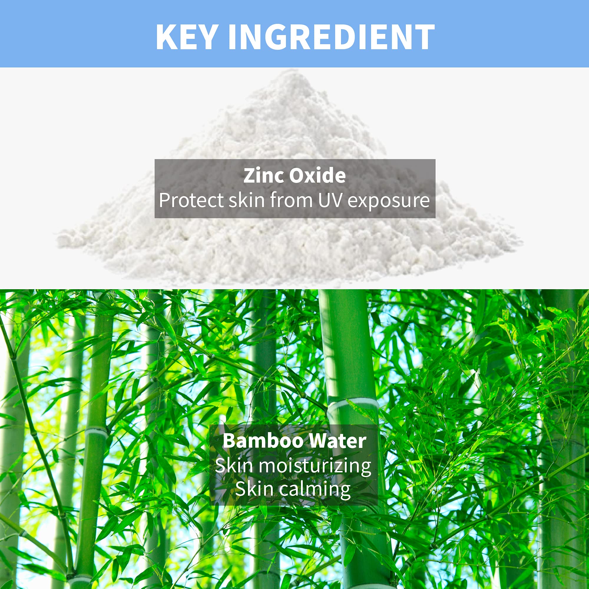 Ingrédients Bamboo Water et Calamine dans MAKEPREM UVA UVB Defense Me.
