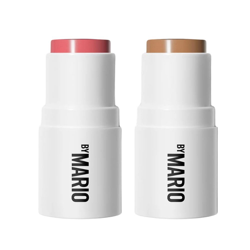 Makeup By Mario Sculpt & Pop On the Go Duo in Dark Raspberry for travel contour and blush