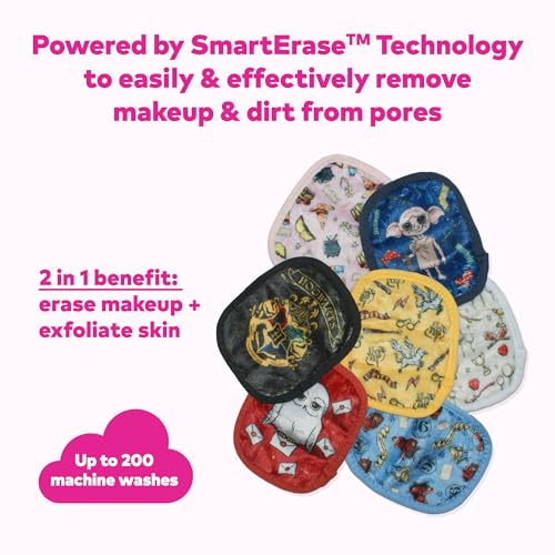 Dual-sided cloth for makeup removal and gentle exfoliation.