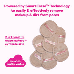 MakeUp Eraser dual-sided exfoliation highlights makeup removal and skin exfoliation.