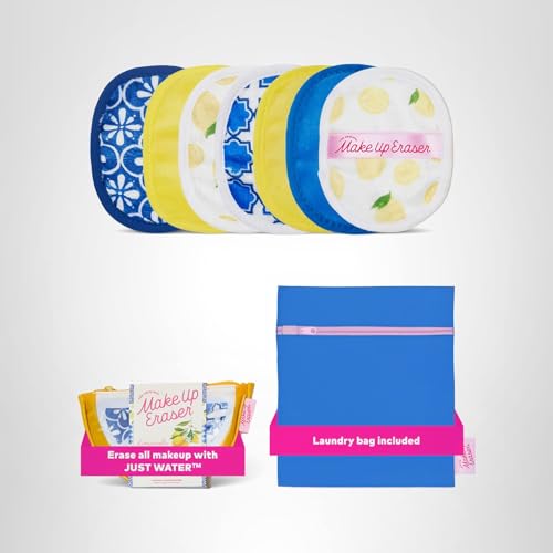 MakeUp Eraser includes laundry bag and hair clip for storage.