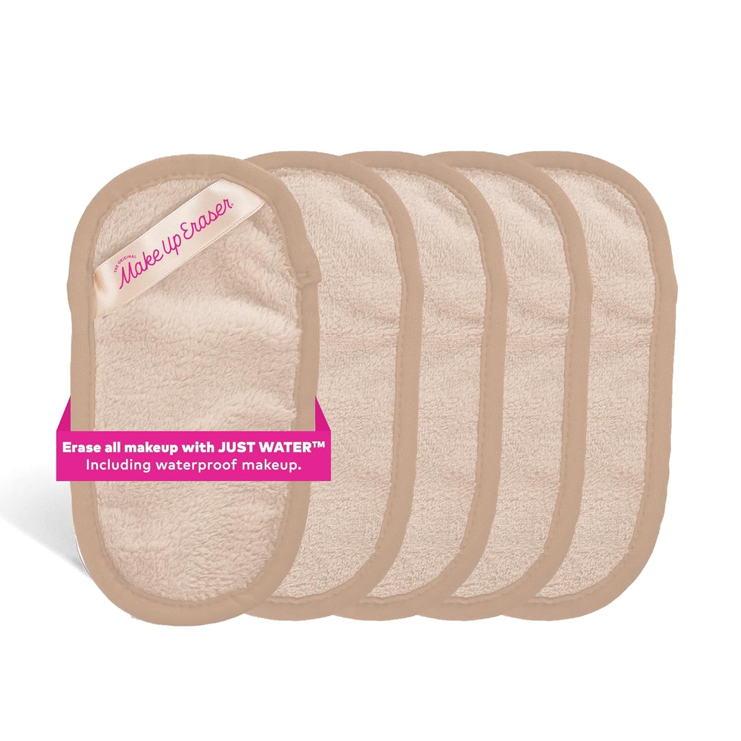MakeUp Eraser Mini PRO 5-pack Sweet Cream packaging demonstrates sustainable makeup removal.