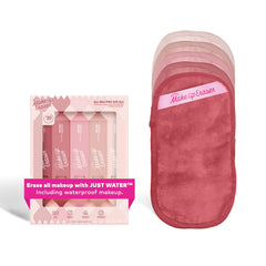 MakeUp Eraser Mini PRO 5pk Gift Set packaging showcases eco-friendly microfiber makeup remover.