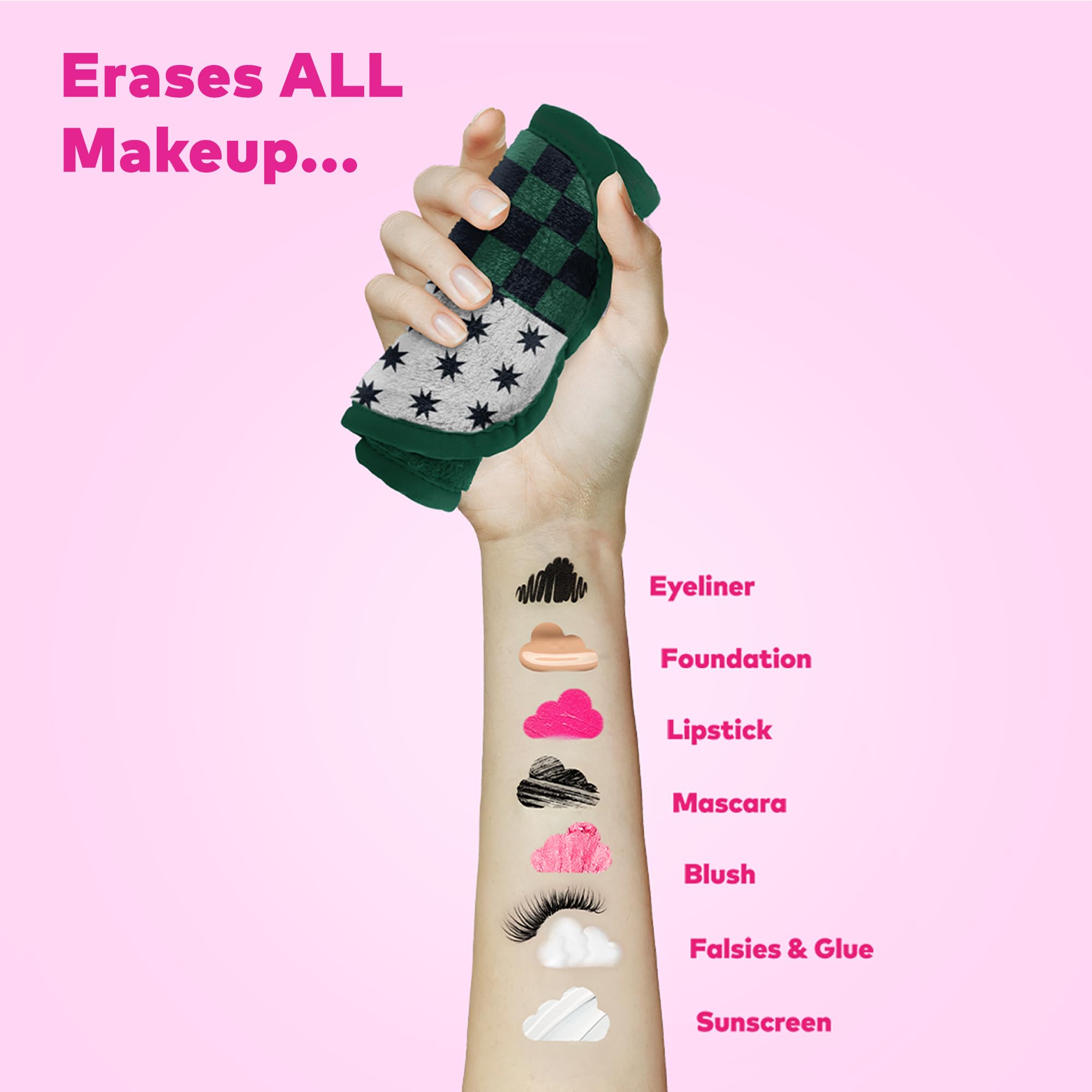 MakeUp Eraser Mini PRO reusable and machine washable to cut waste.