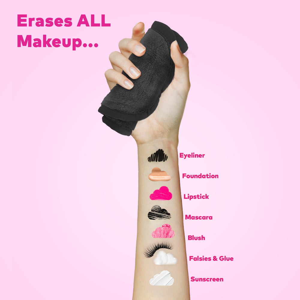 MakeUp Eraser Mini Pro removes sunscreen easily with water.