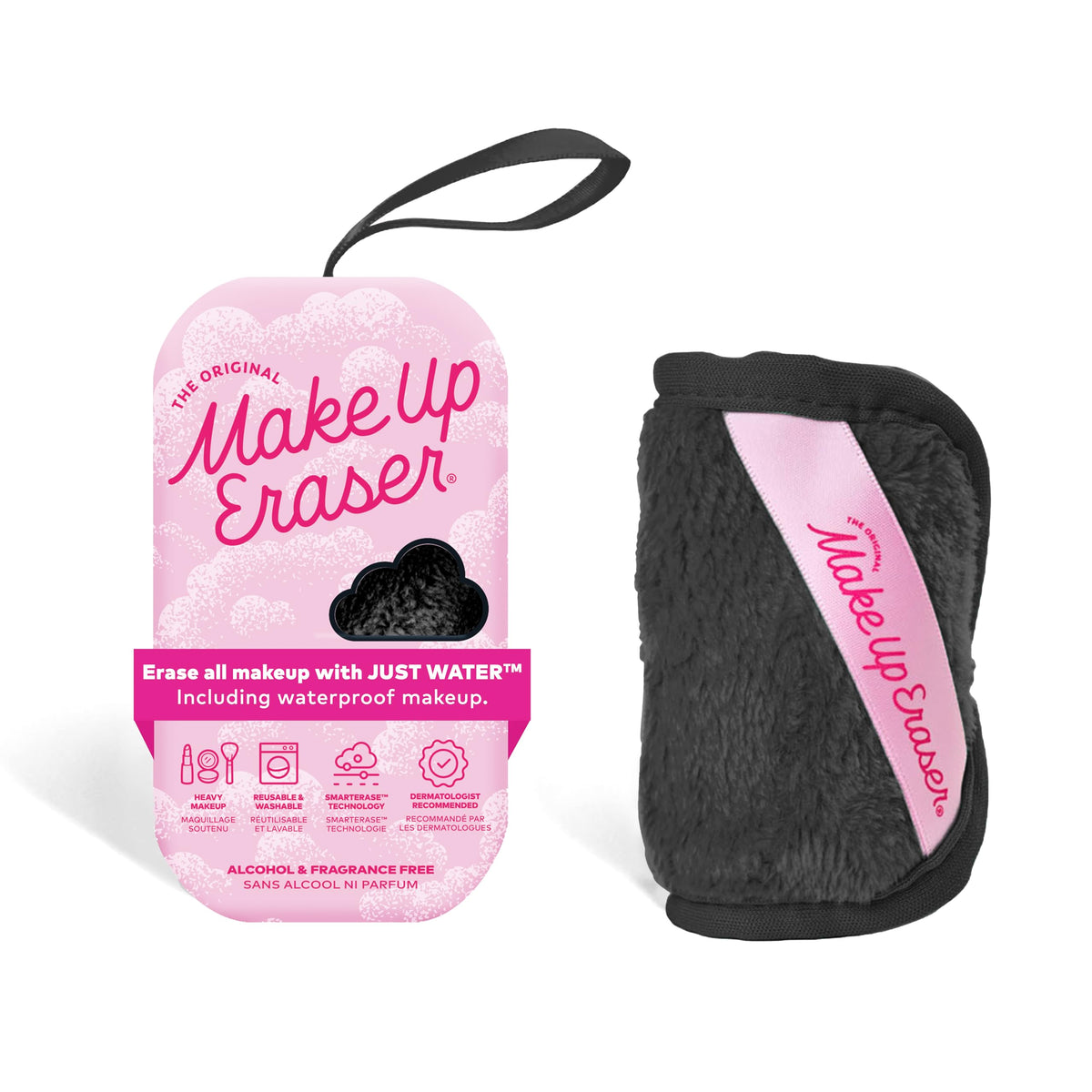 MakeUp Eraser Mini Pro removes waterproof mascara with water only.