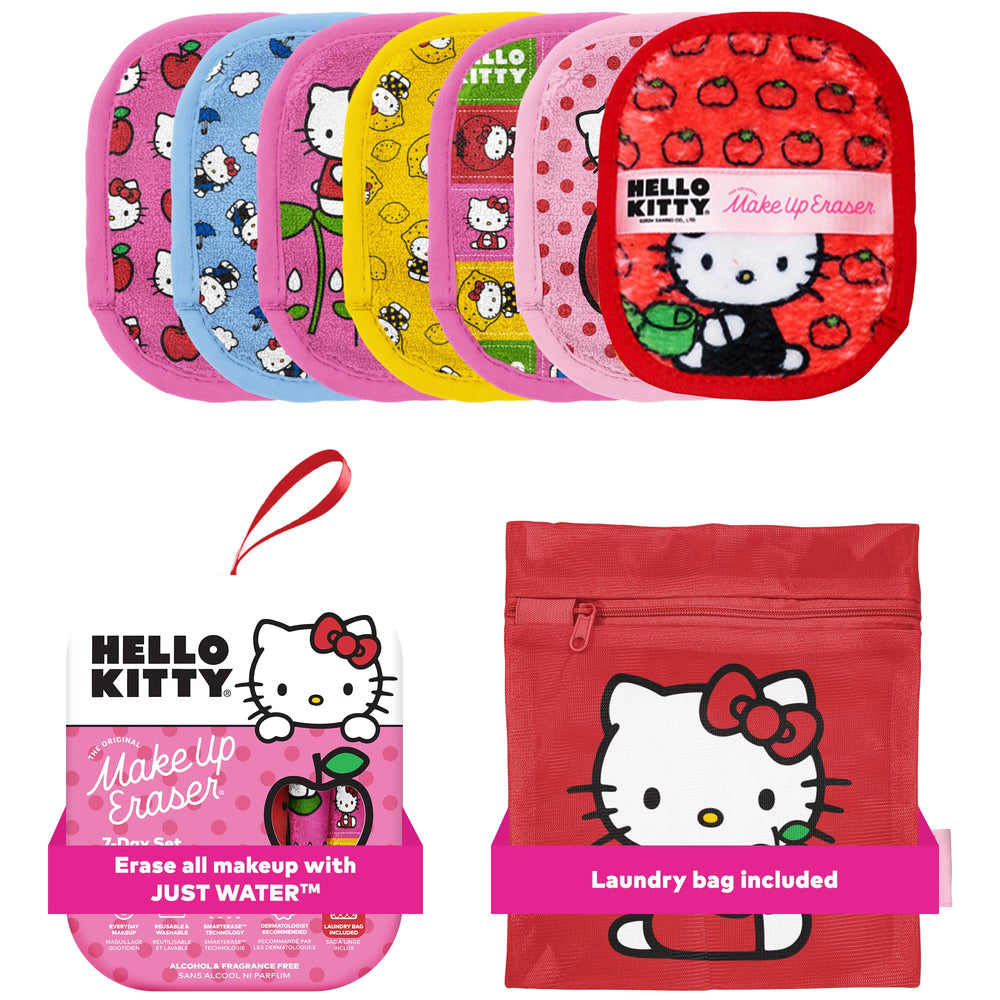 MakeUp Eraser Original 7-Day Set Hello Kitty Classic packaging, ideal for gifting.