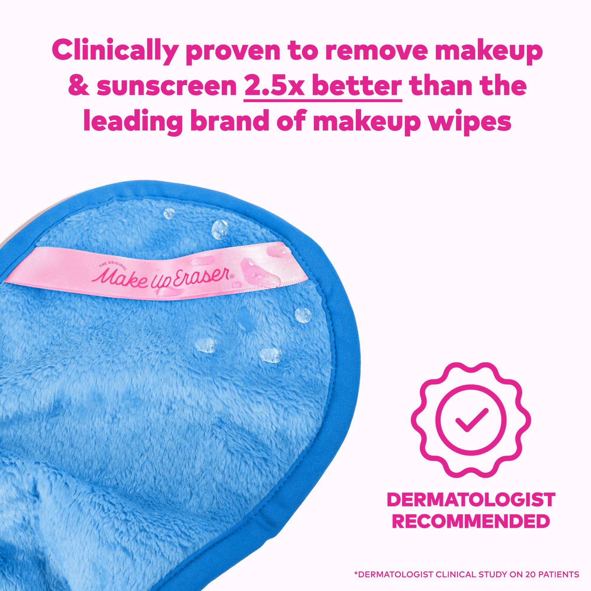 MakeUp Eraser PRO berry blue packaging signals sustainable, reusable use