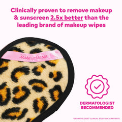Close-up of 2-in-1 fiber detail for makeup removal and exfoliation.