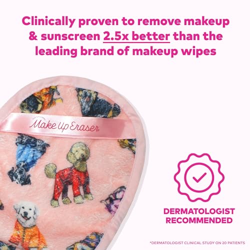 MakeUp Eraser PRO short-fiber side erases makeup gently