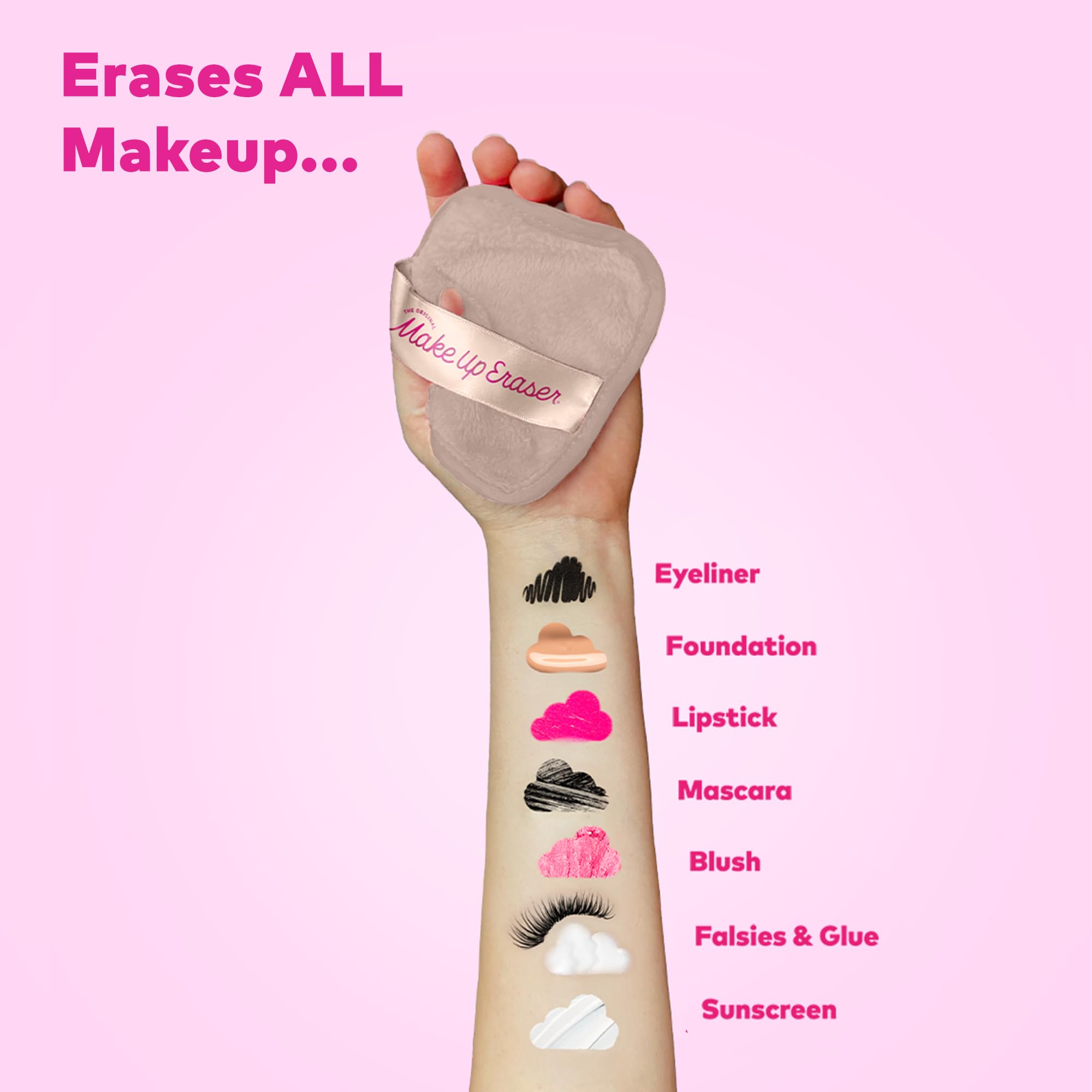 MakeUp Eraser safe for lash extensions and non-irritating in daily use.