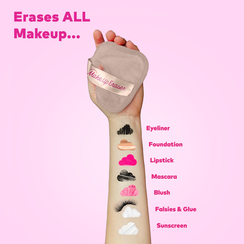 MakeUp Eraser safe for lash extensions and non-irritating in daily use.