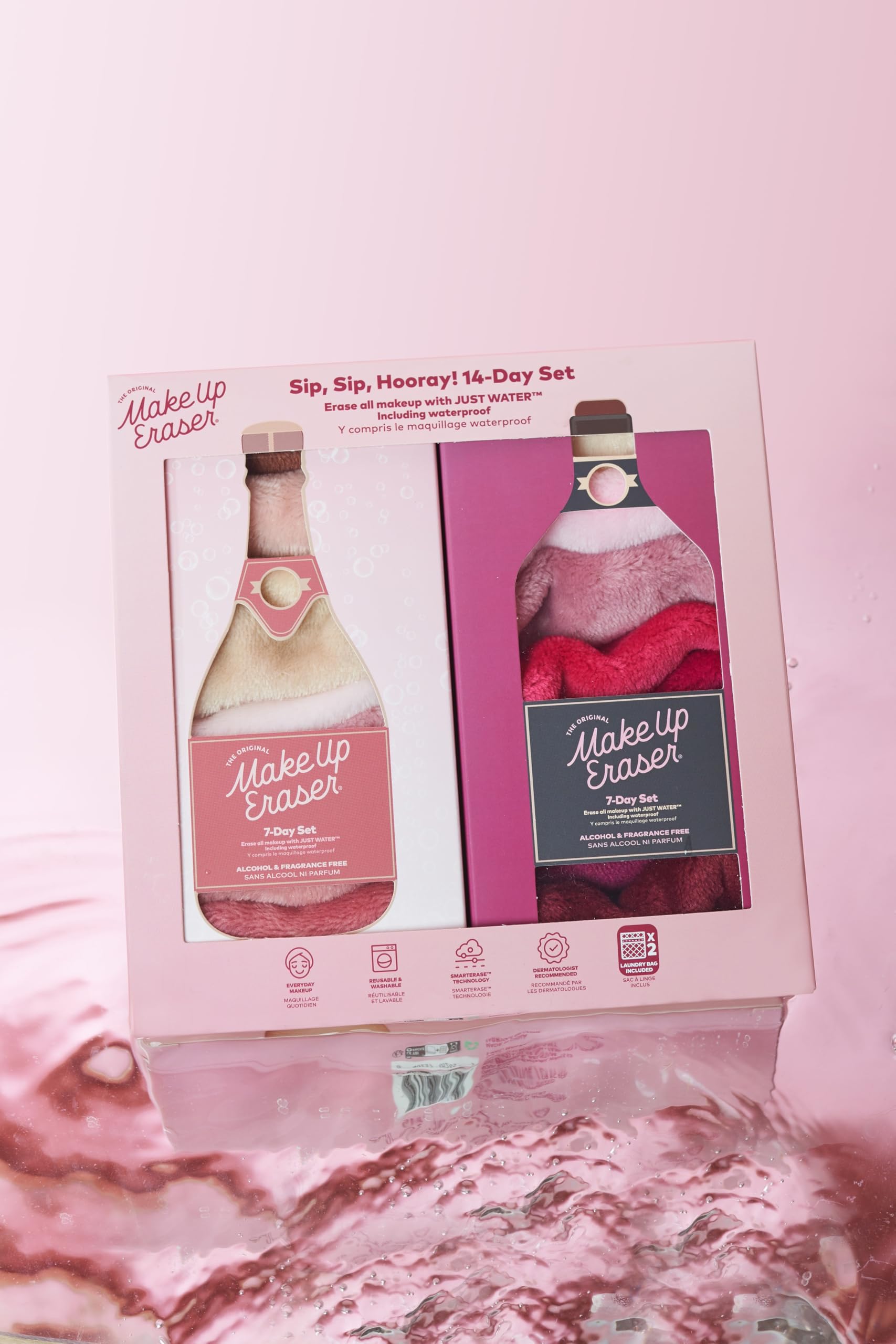 MakeUp Eraser water-activated fibers close-up enabling makeup removal with just water