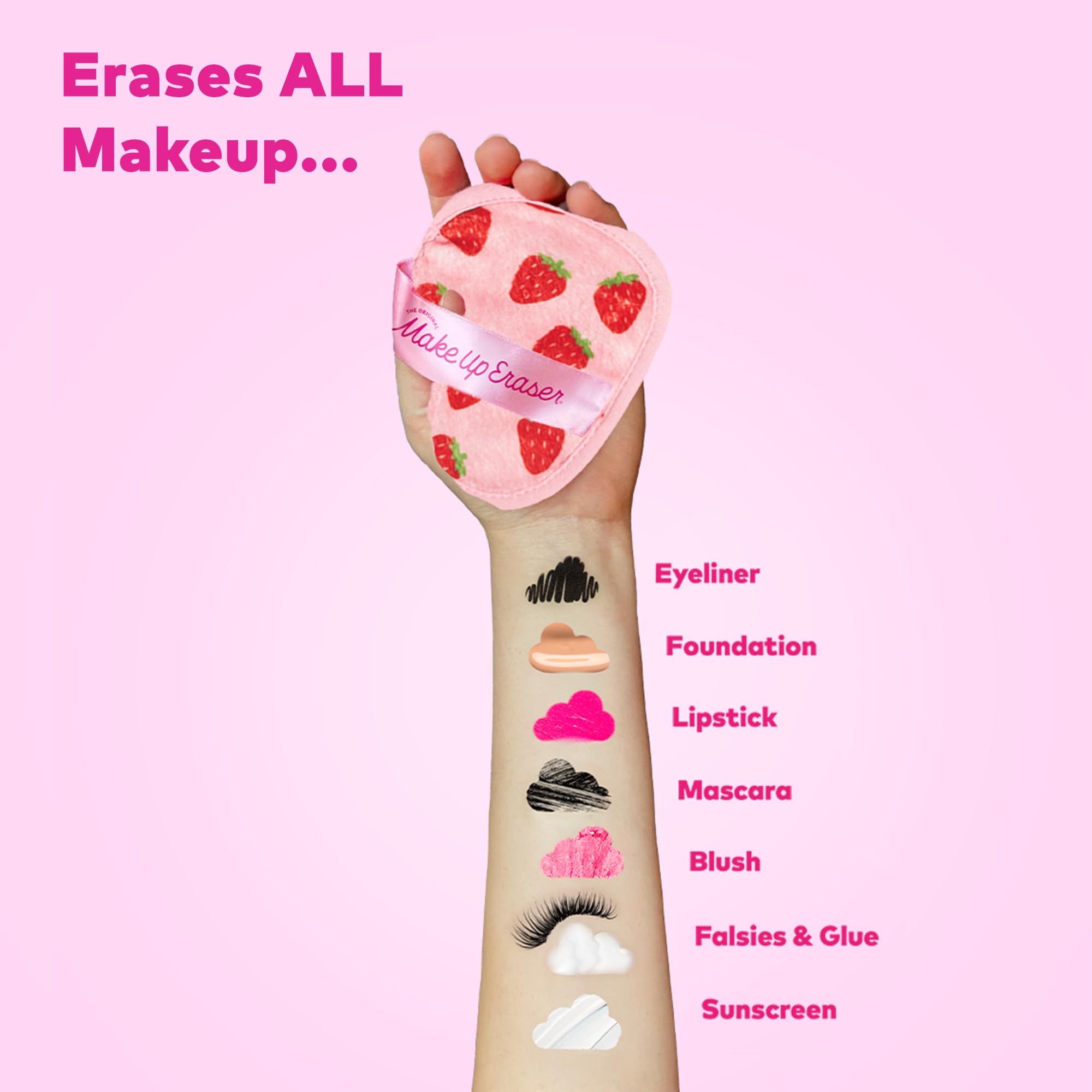 MakeUp Eraser removes waterproof makeup with water-only action.