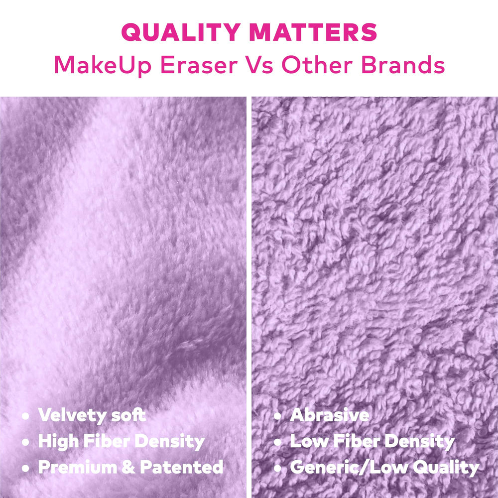 MakeUp Eraser removes waterproof mascara and eyeliner with just water.