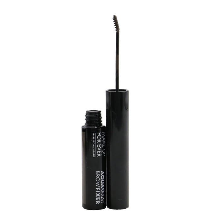 Make Up For Ever Aqua Resist Waterproof Tinted Eyebrow Gel 40 Medium Brown defines brows with lasting wear.