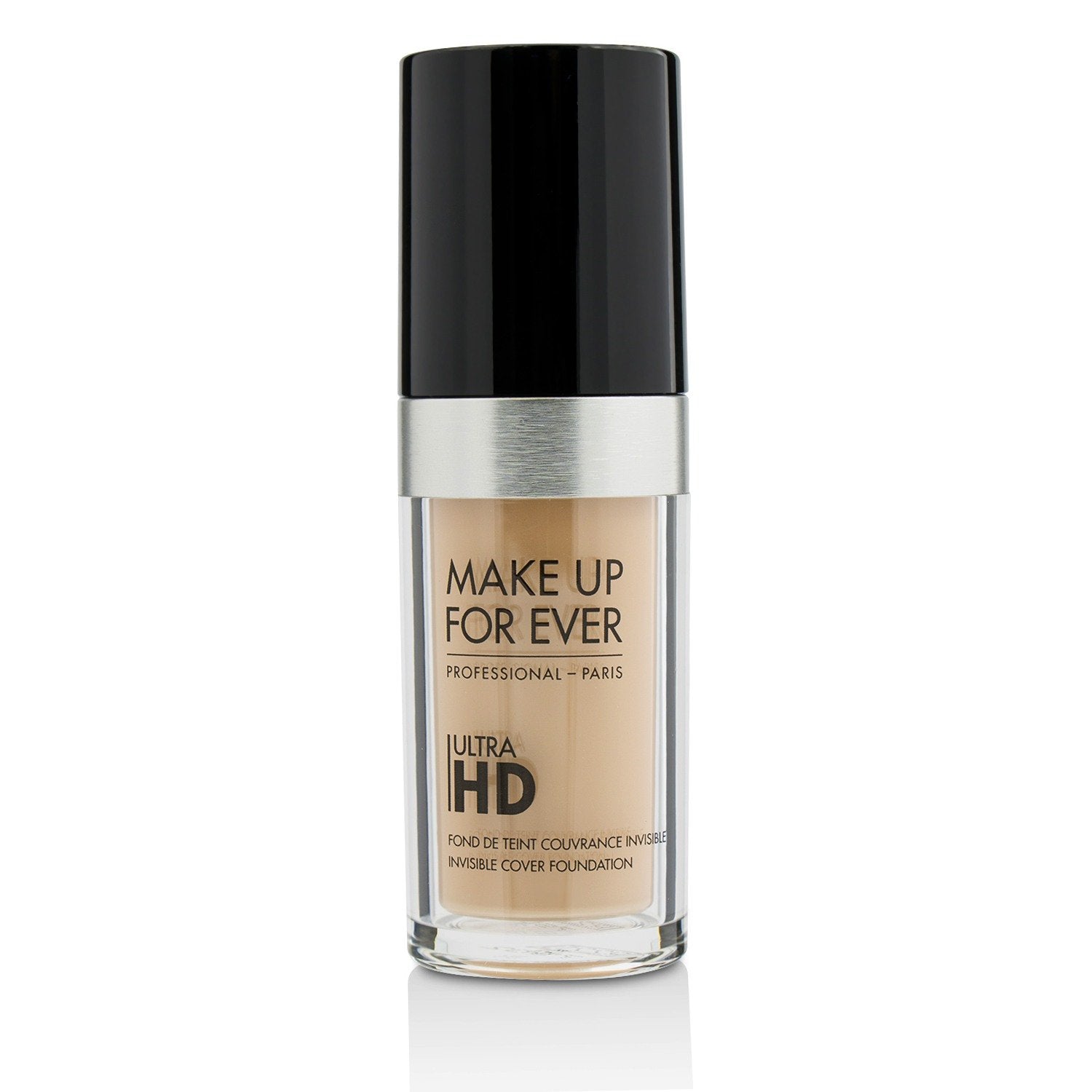 Make Up For Ever HD Ultra Foundation swatches on skin for even tone, lasting wear.