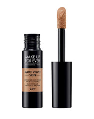 Make Up For Ever Matte Velvet Skin Concealer 3-5 bottle close-up shows full coverage and matte finish.