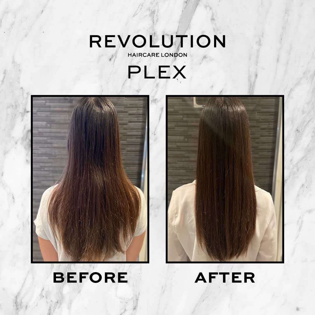 Plex 6 Bond Restore helps control frizz for a sleek finish.