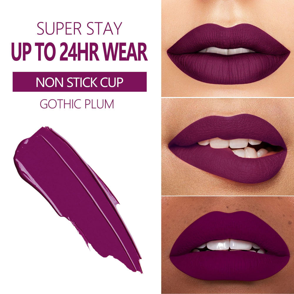 MAKI YIKA lipstick tube swatches reveal purple, plum, and pink shades