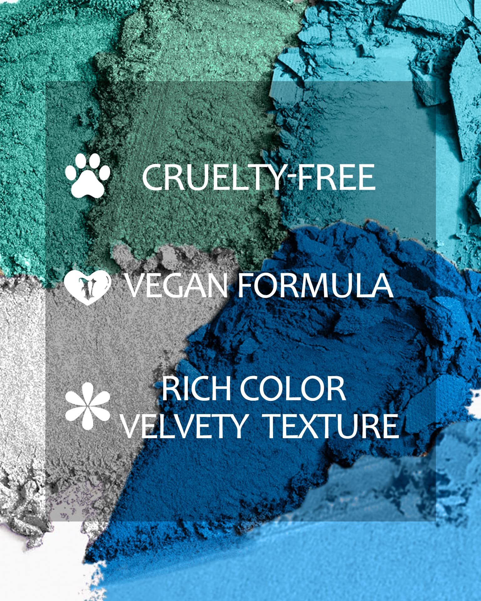 MAKI YIKA blue eyeshadow palette crease-resistant wear all day