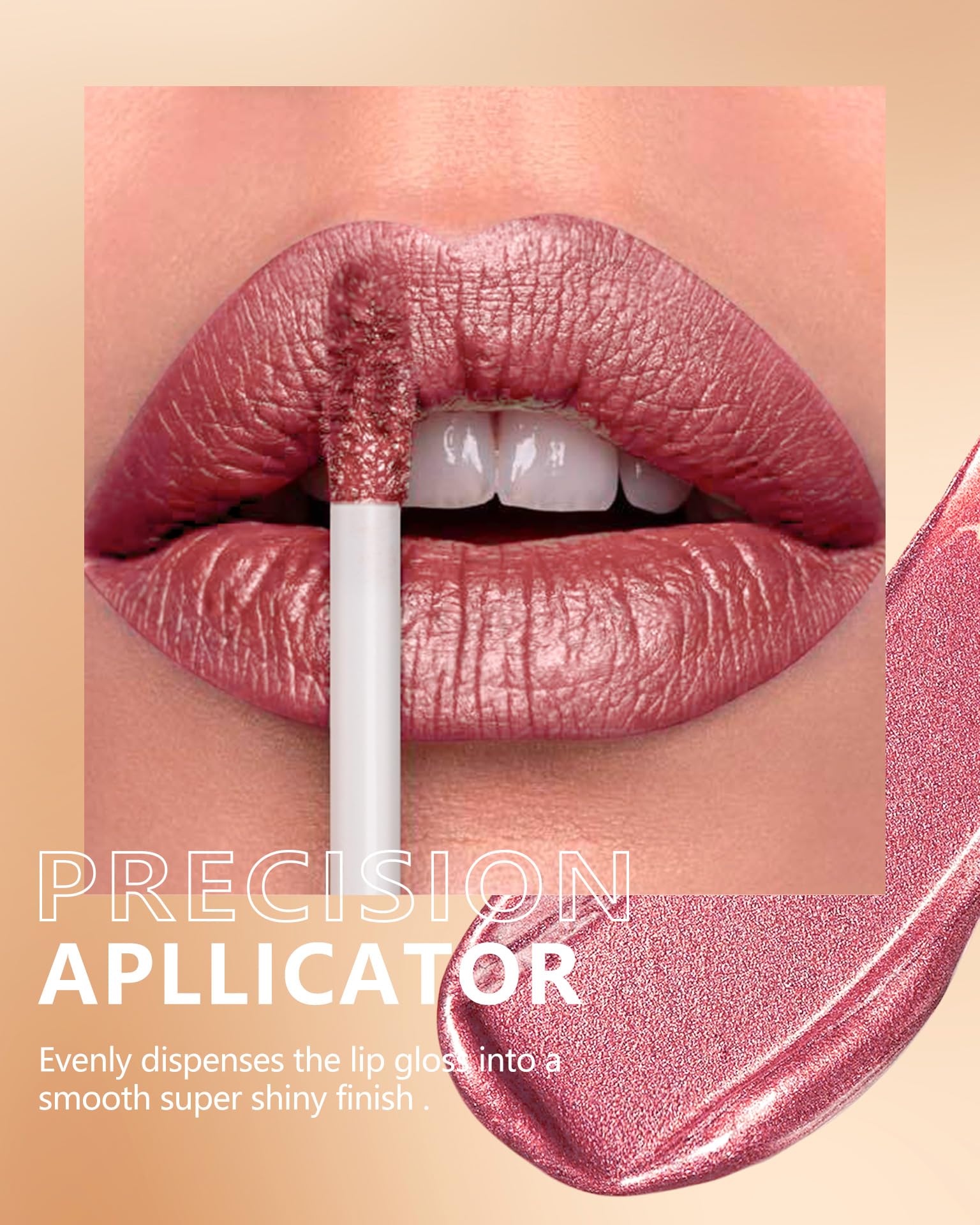MAKI YIKA Be Happy pearlescent finish on smooth lips