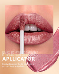 MAKI YIKA Be Happy pearlescent finish on smooth lips
