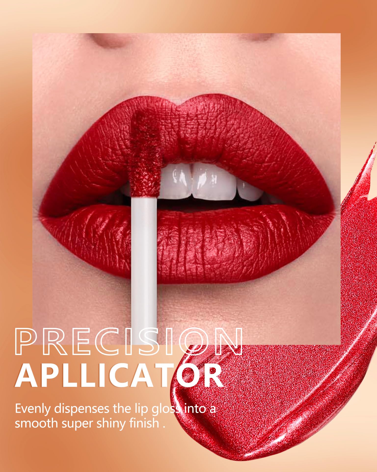 MAKI YIKA Crushed Ruby application close-up for precise lip coverage