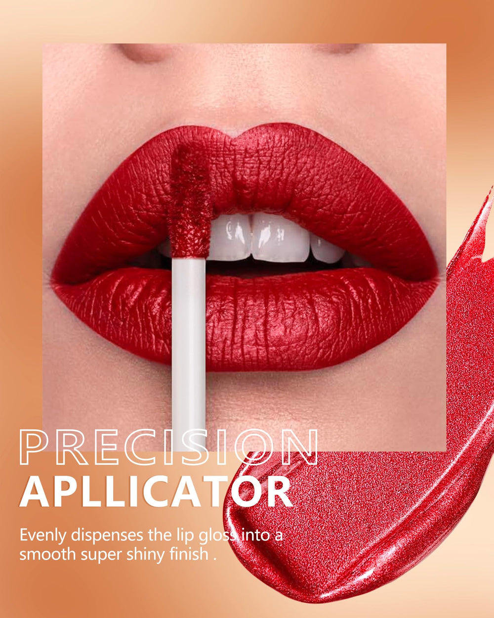 MAKI YIKA Crushed Ruby application close-up for precise lip coverage