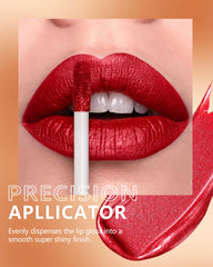 MAKI YIKA Crushed Ruby application close-up for precise lip coverage