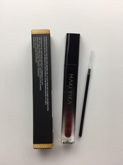 MAKI YIKA Dark Brown Lipstick swatch on arm shows rich shade
