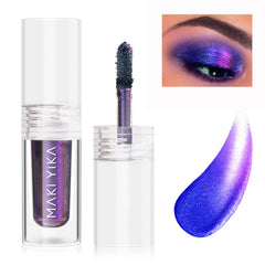 MAKI YIKA Glitter Eyeshadow Twilight purple liquid with multichrome shift and long-lasting finish