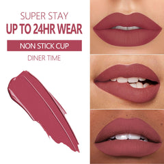 MAKI YIKA lipstick application closeup in red shade