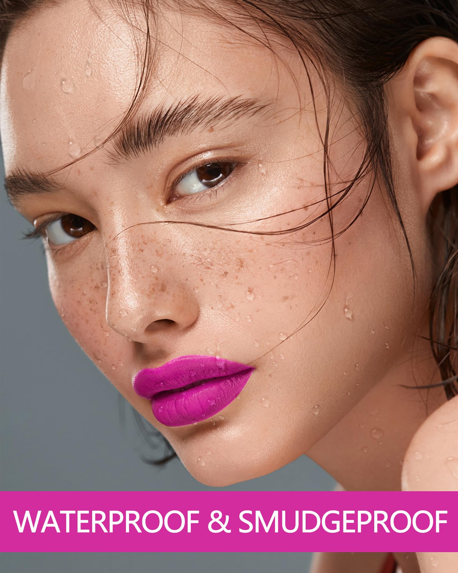 MAKI YIKA Pink Soul lipstick transfer-proof test while sipping