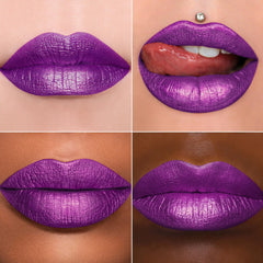 MAKI YIKA amethyst swatch reveals rich metallic color and smooth payoff.
