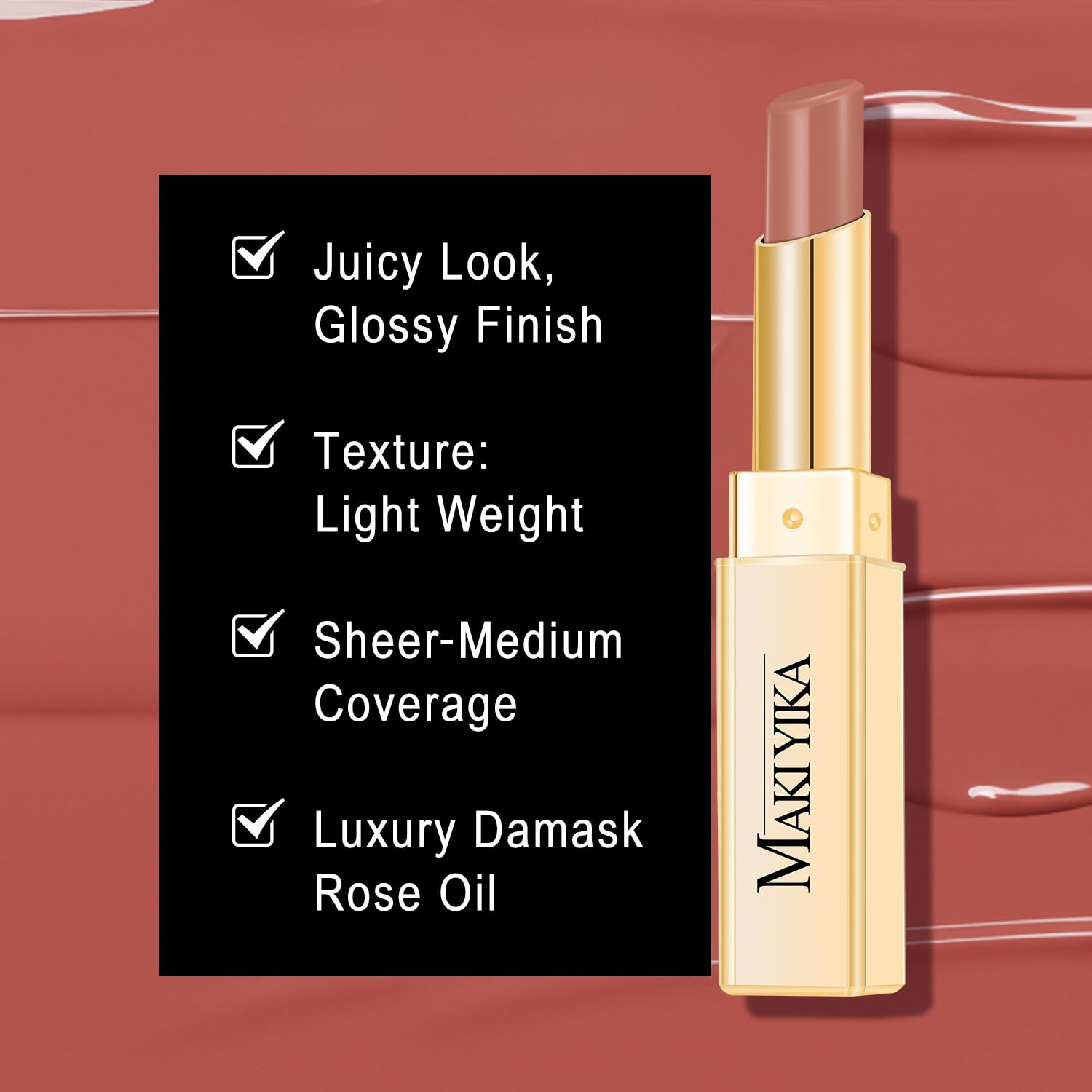 Maki Yika vegan and cruelty-free lipstick packaging and ingredients
