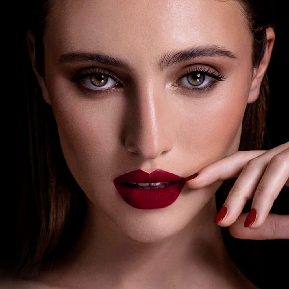 MAKI YIKA vegan lipstick packaging and display