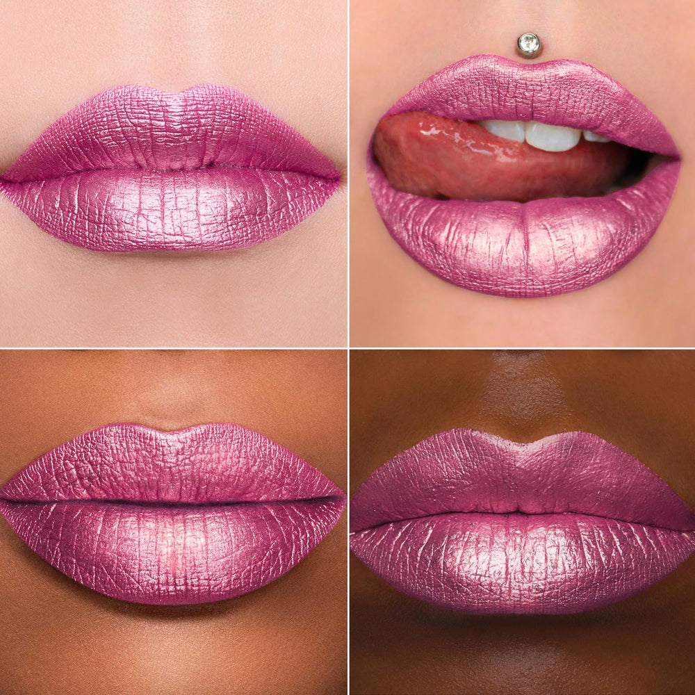 MAKI YIKA Sweet Rose lipstick swatch reveals rich color payoff