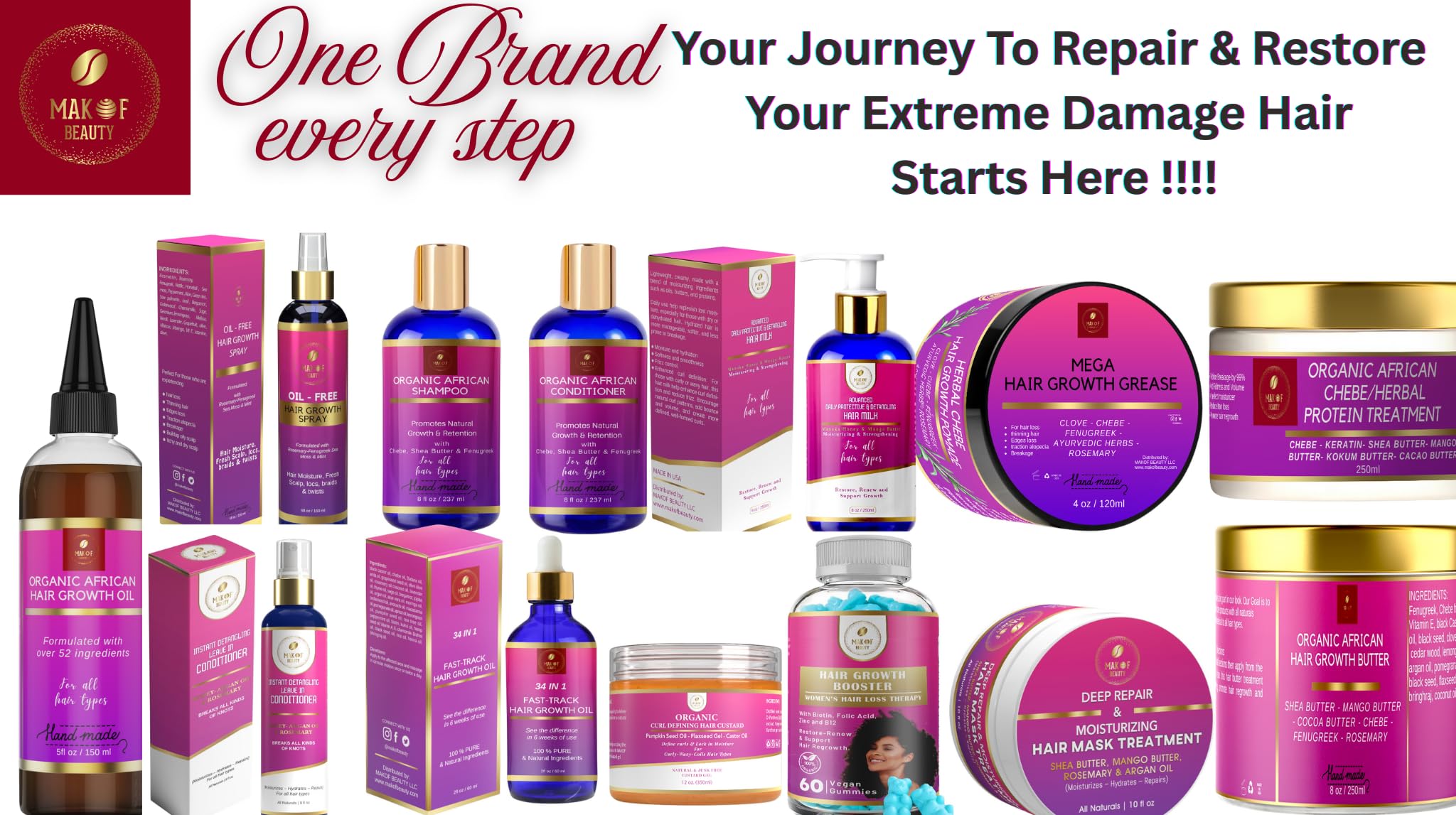 Makof Beauty Chebe Hair Butter all hair types; versatile conditioning for everyone.